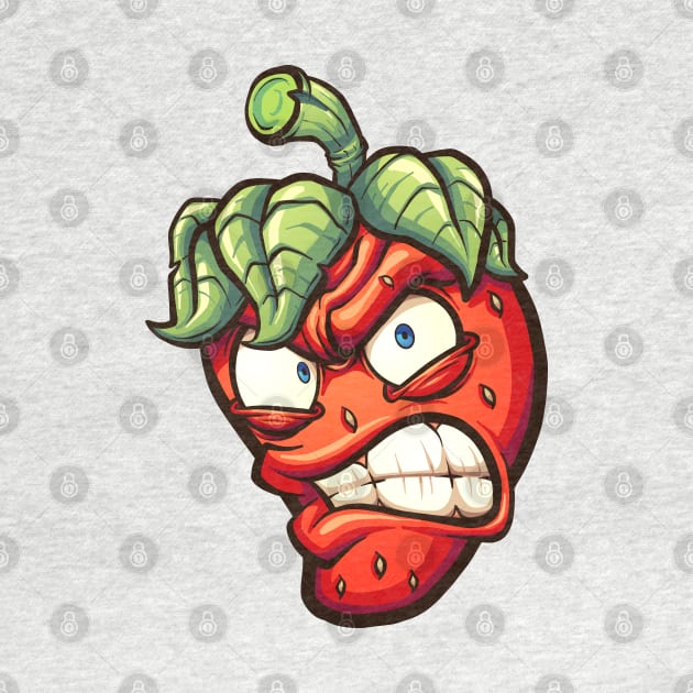 Angry Strawberry by memoangeles